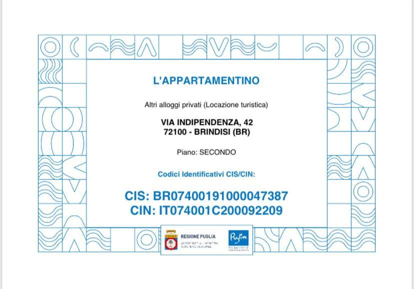 L'Appartamentino برينديسي المظهر الخارجي الصورة
